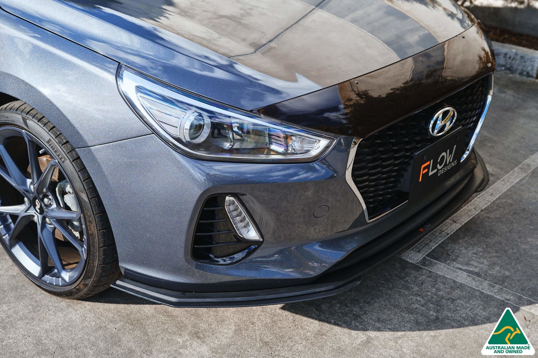 i30 Hatch PD1, PD2 2018-2020 Front Lip Splitter Extensions (Pair)