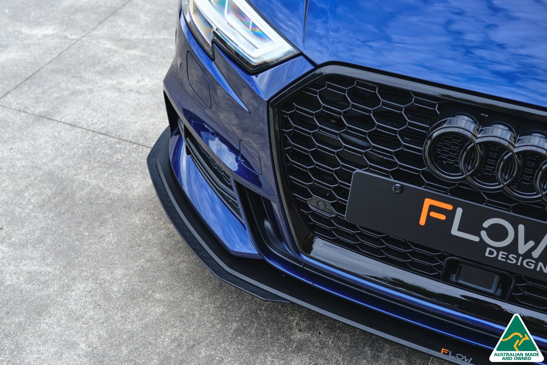 S3 8V Sedan Facelift Front Lip Splitter Extensions (Pair)