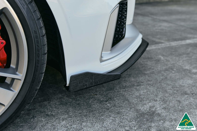 RS3 8V Sedan FL Front Lip Splitter & Stainless Steel Mounting Brace