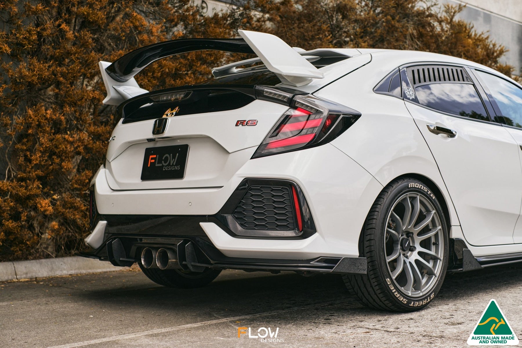 FK4/FK7 Civic RS Hatch PFL Flow-Lock Rear Diffuser