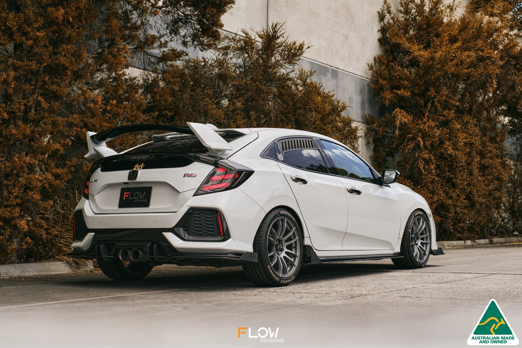 FK4/FK7 Civic RS Hatch PFL Rear Spat Winglets (Pair)