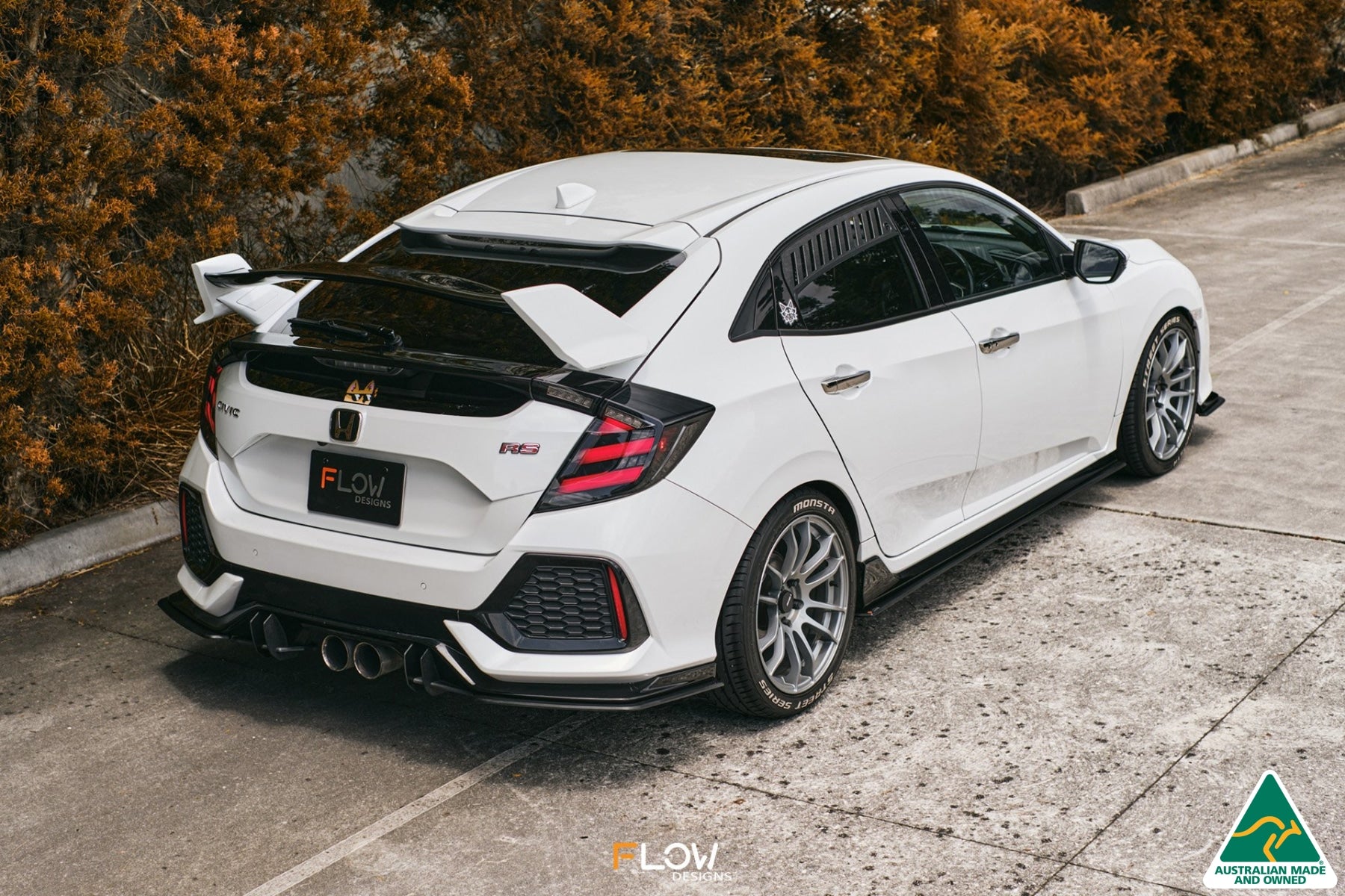 FK4/FK7 Civic RS Hatch PFL Flow-Lock Rear Diffuser