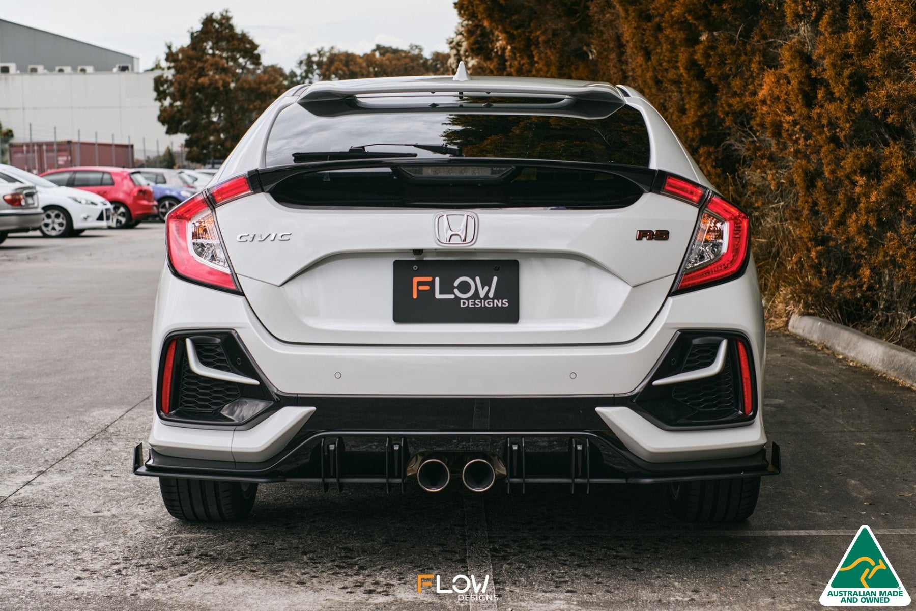 FK4/FK7 Civic RS Hatch FL Flow-Lock Rear Diffuser