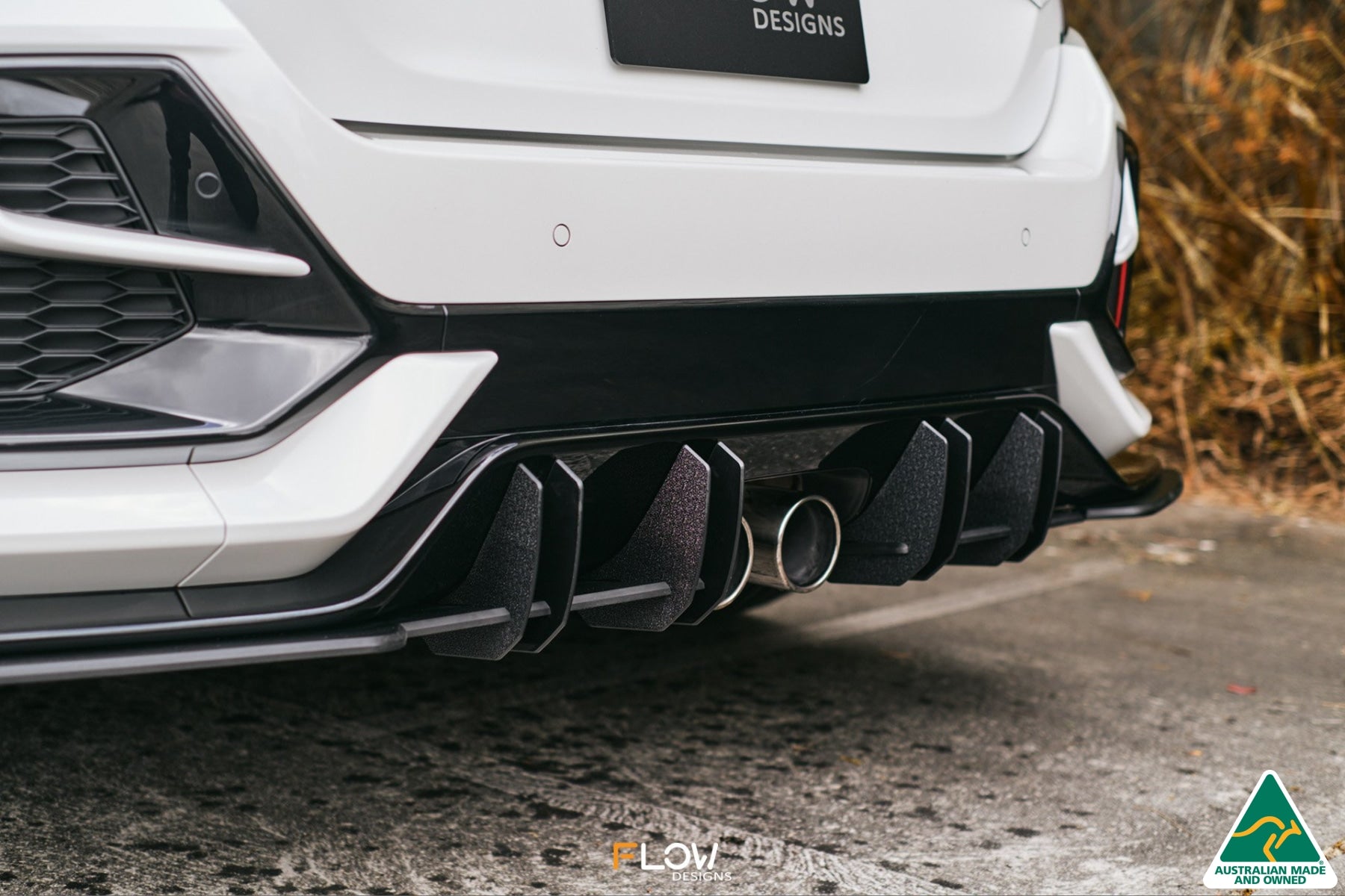 FK4/FK7 Civic RS Hatch FL Flow-Lock Rear Diffuser