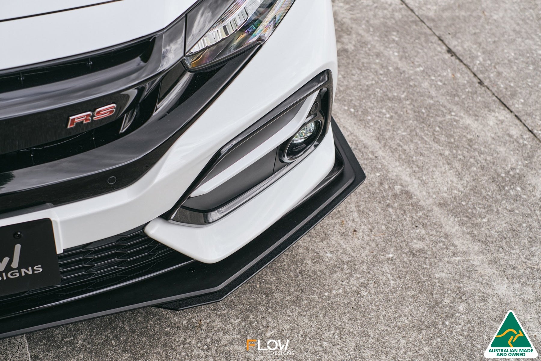 FK4/FK7 Civic RS Hatch FL Front Lip Splitter Extensions (Pair)