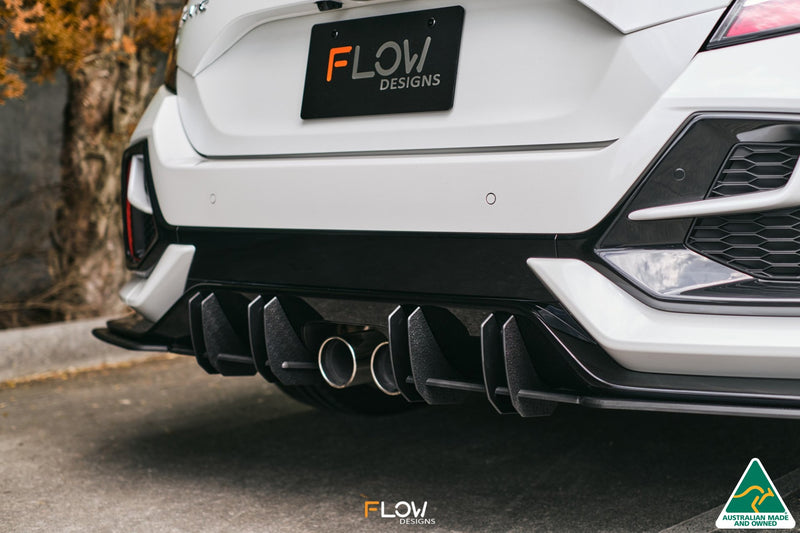 FK4/FK7 Civic RS Hatch FL Flow-Lock Rear Diffuser