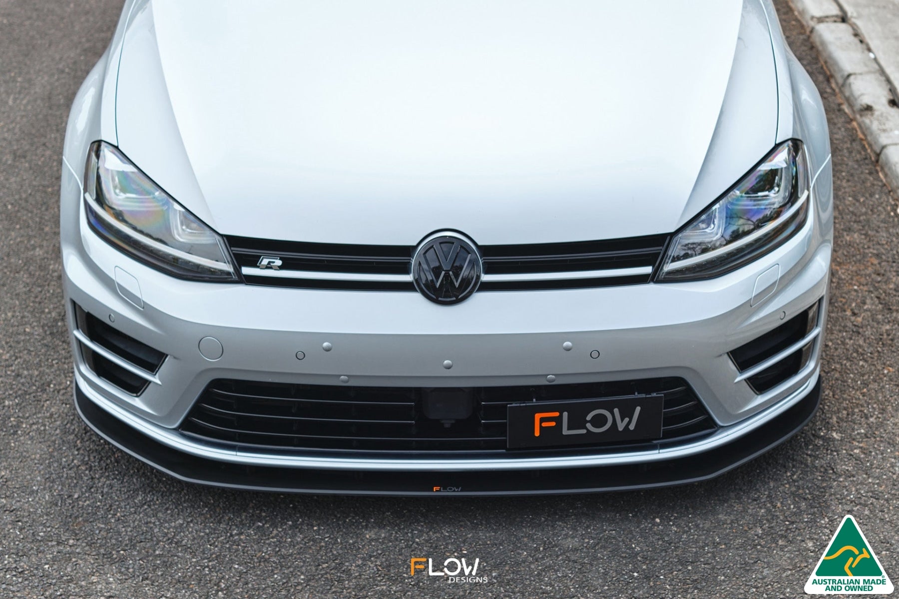 MK7 Golf R (USDM) Chassis Mounted Front Lip Splitter V3