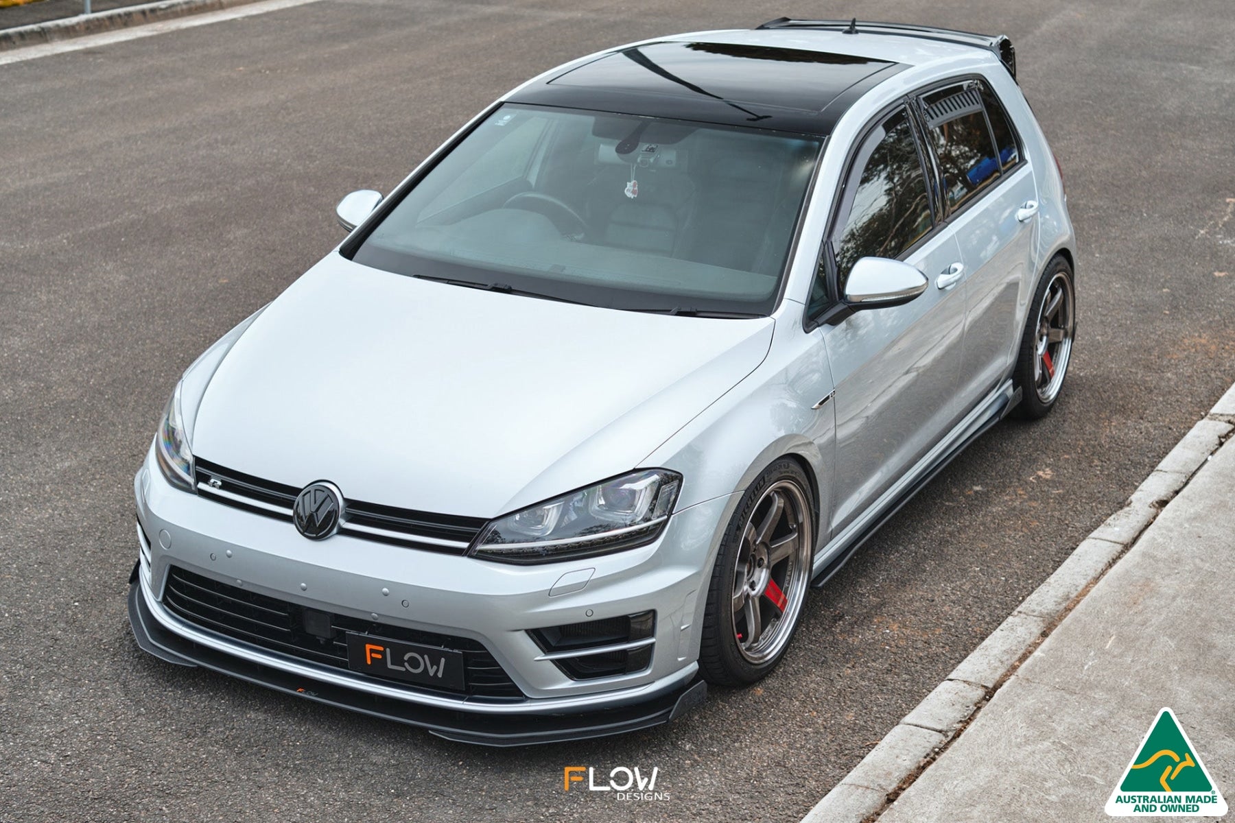 MK7 Golf R (EU/AU) Chassis Mounted Front Lip Splitter V3