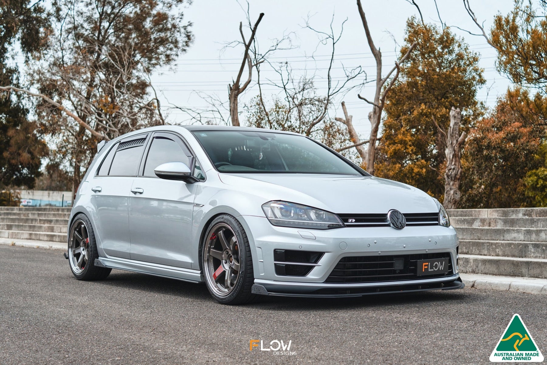 MK7 Golf R (USDM) Chassis Mounted Front Lip Splitter V3