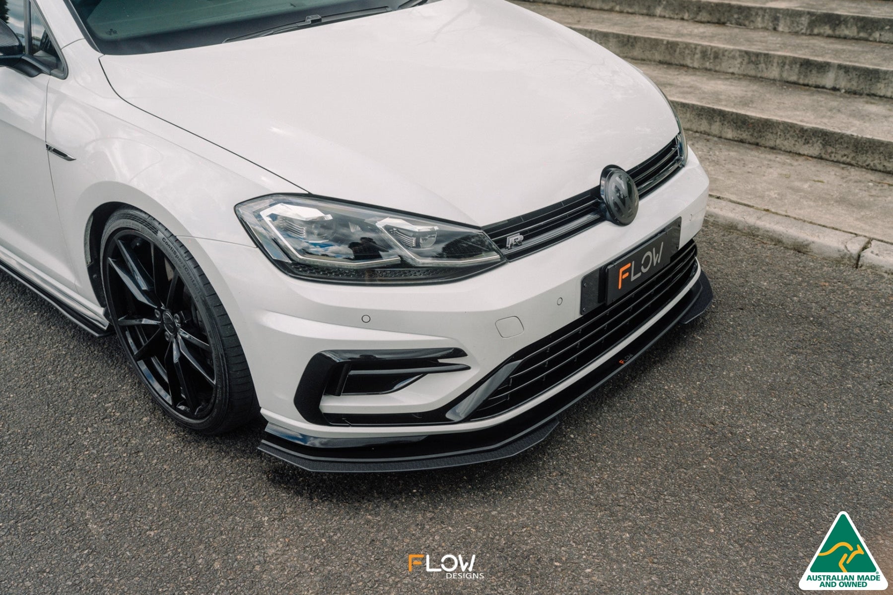 MK7.5 Golf R Wagon Front Lip Splitter