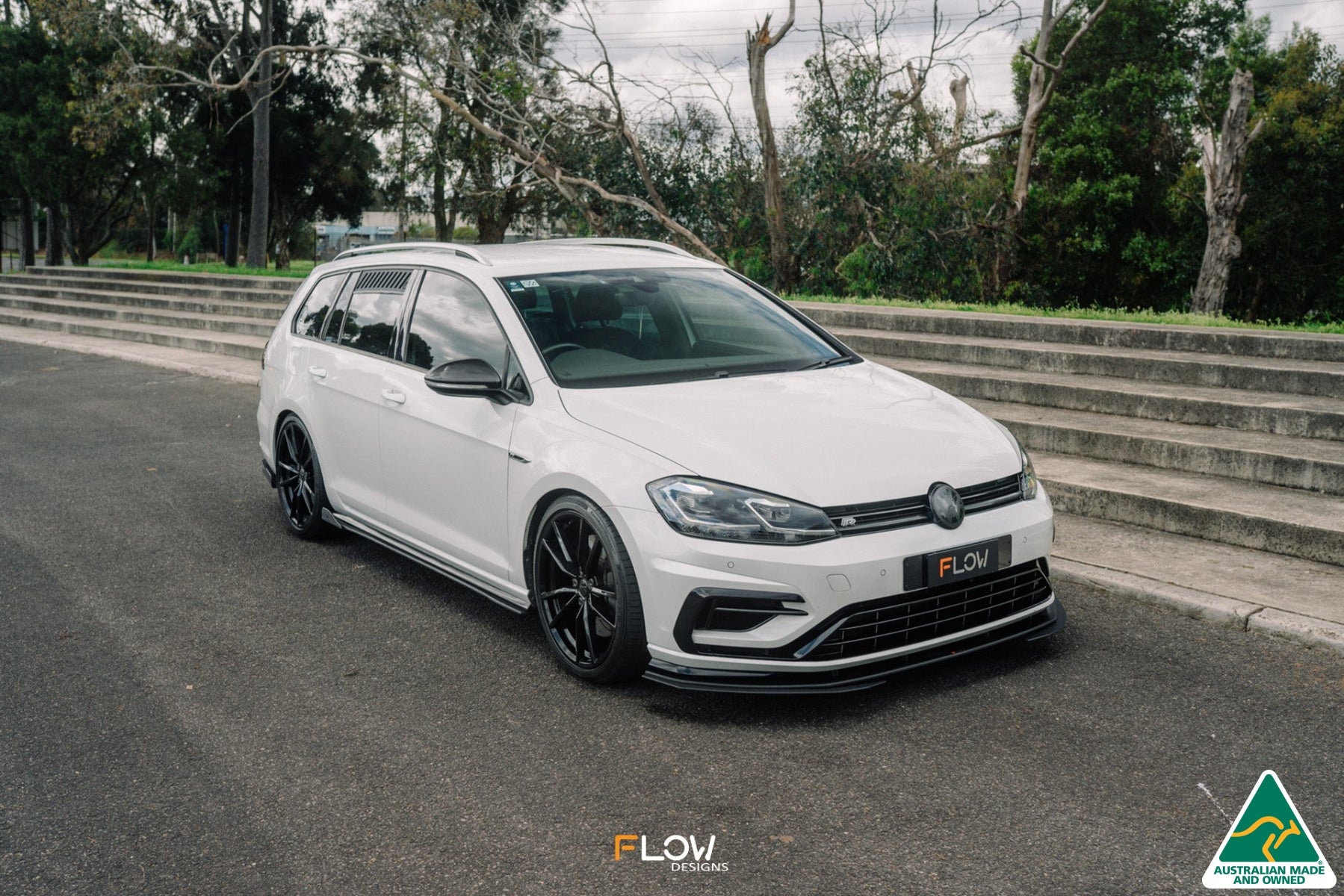 MK7.5 Golf R Wagon Front Lip Splitter Extensions (Pair)