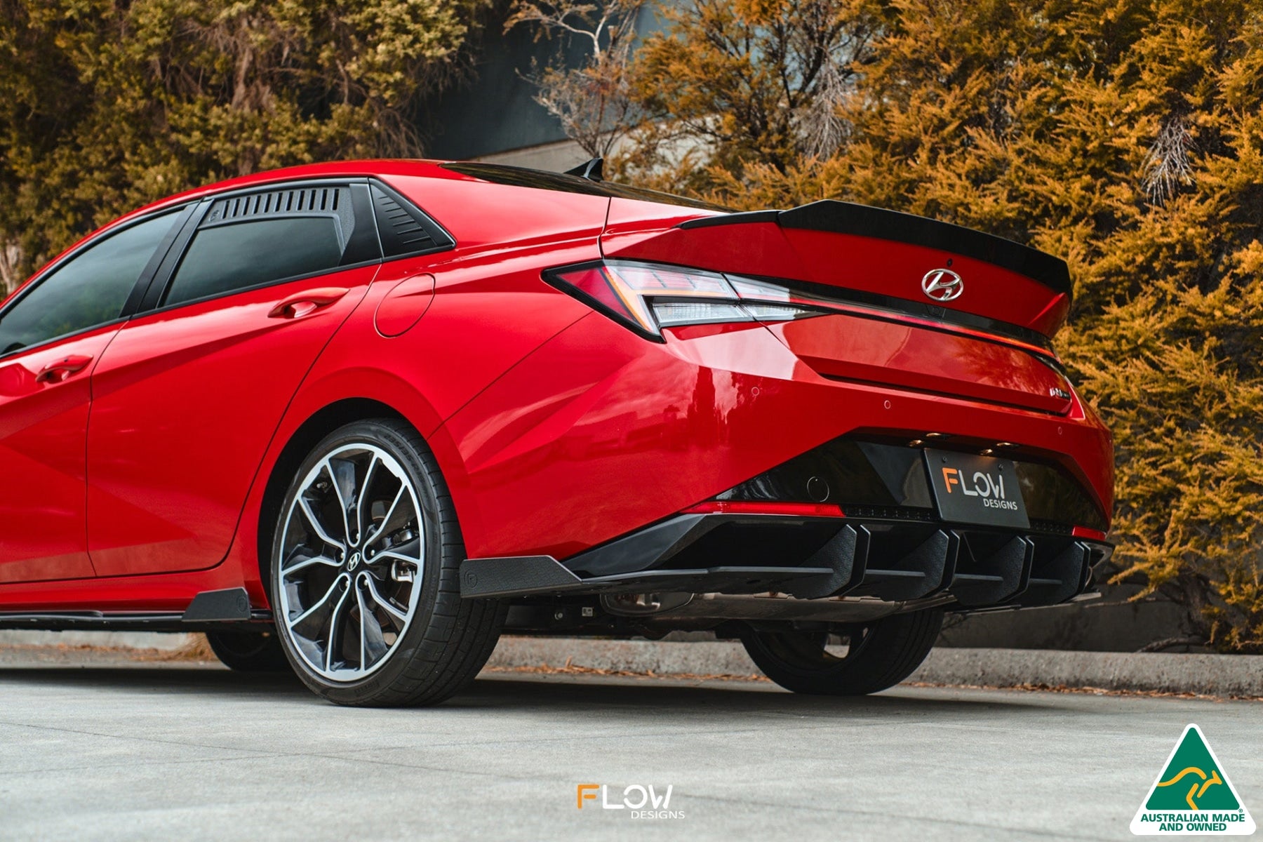 CN7 Elantra N Line Sedan 2020 Flow-Lock Rear Diffuser