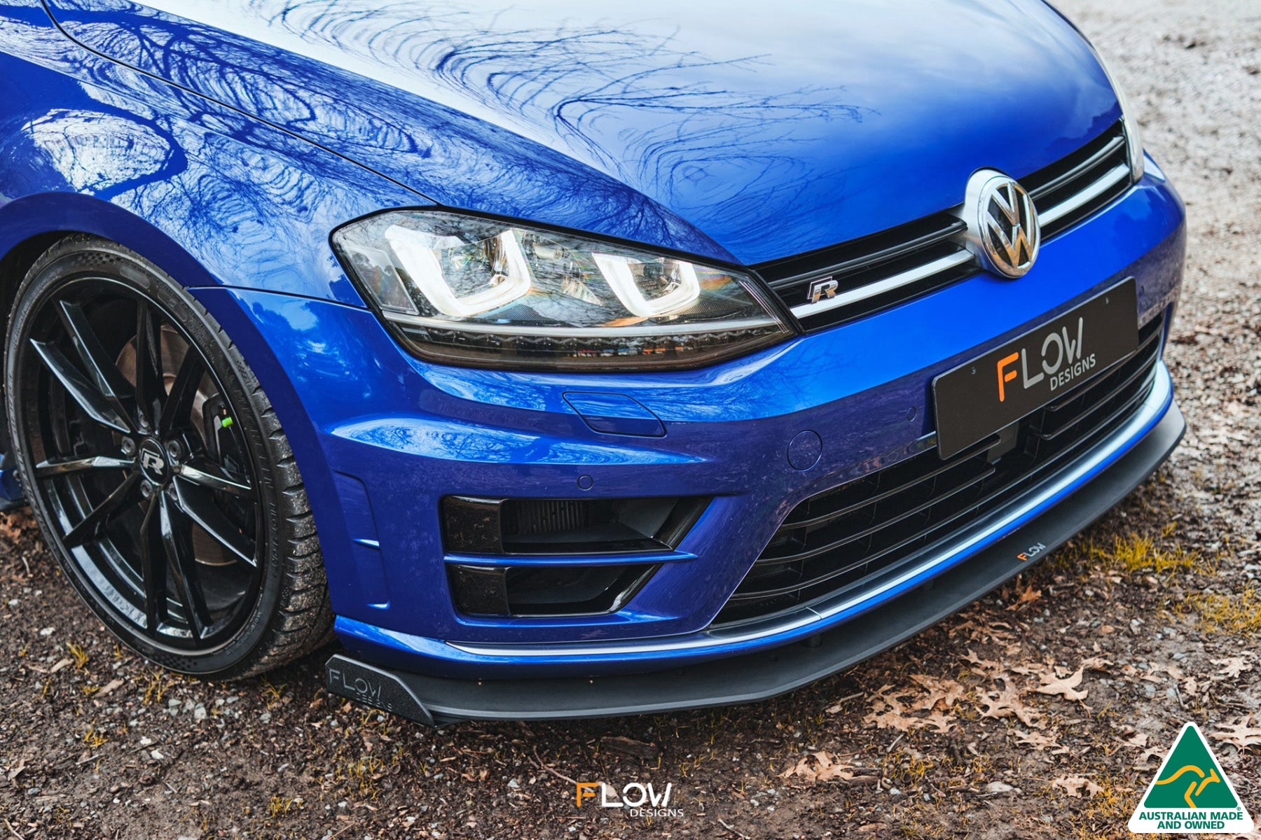 MK7 Golf R Wagon Chassis Mounted Front Lip Splitter V3