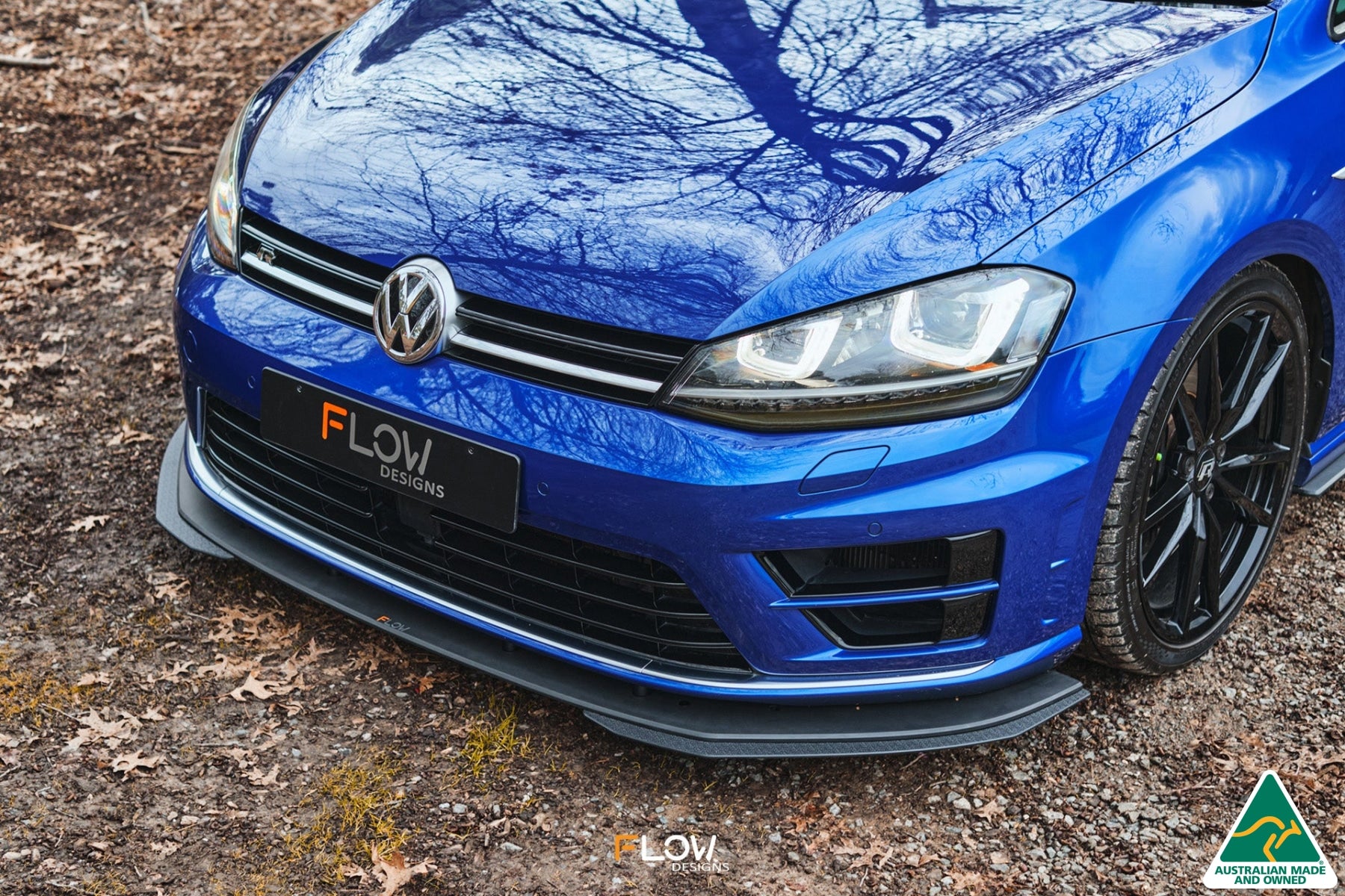 MK7 Golf R Wagon Chassis Mounted Front Lip Splitter V3