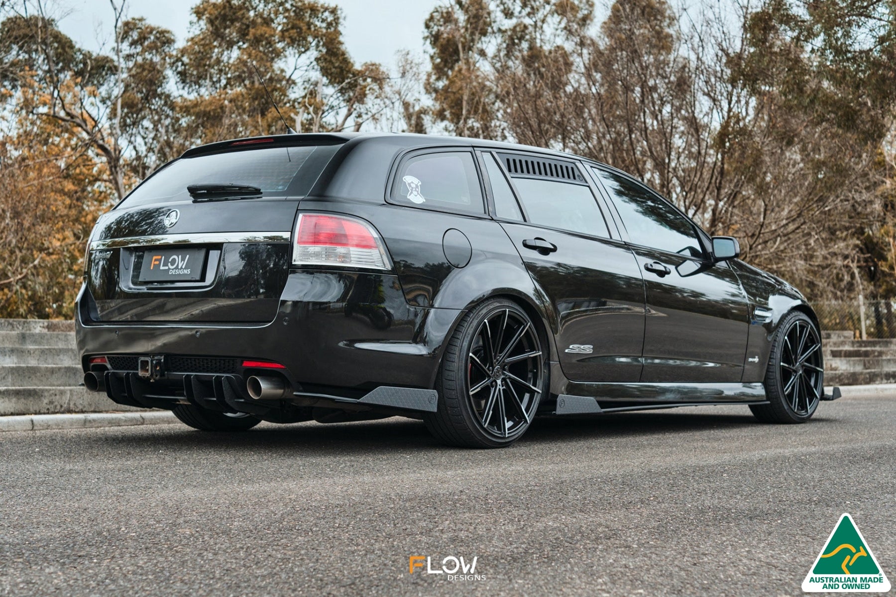 VE Commodore S2 Wagon Side Skirt Splitter Winglets (Pair)