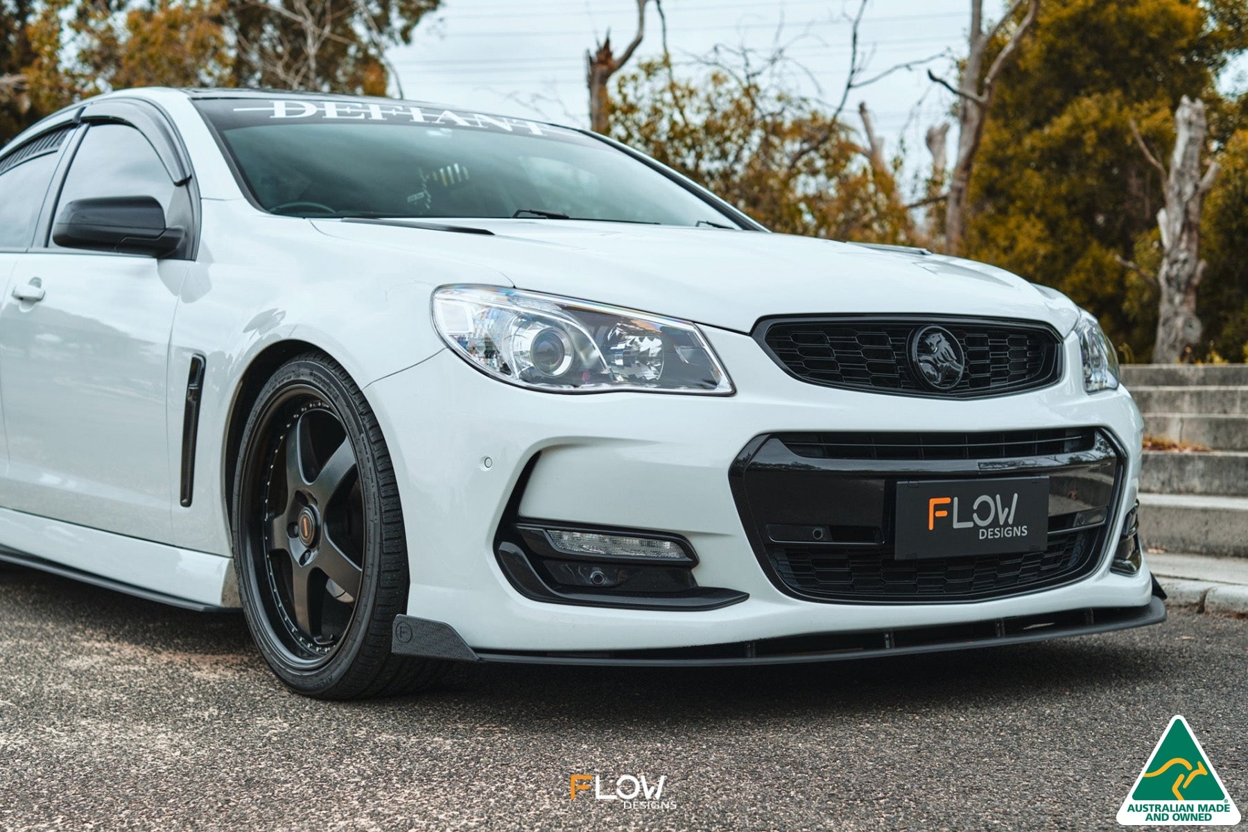 VF Commodore S2 Sedan Front Lip Splitter Winglets (Pair)