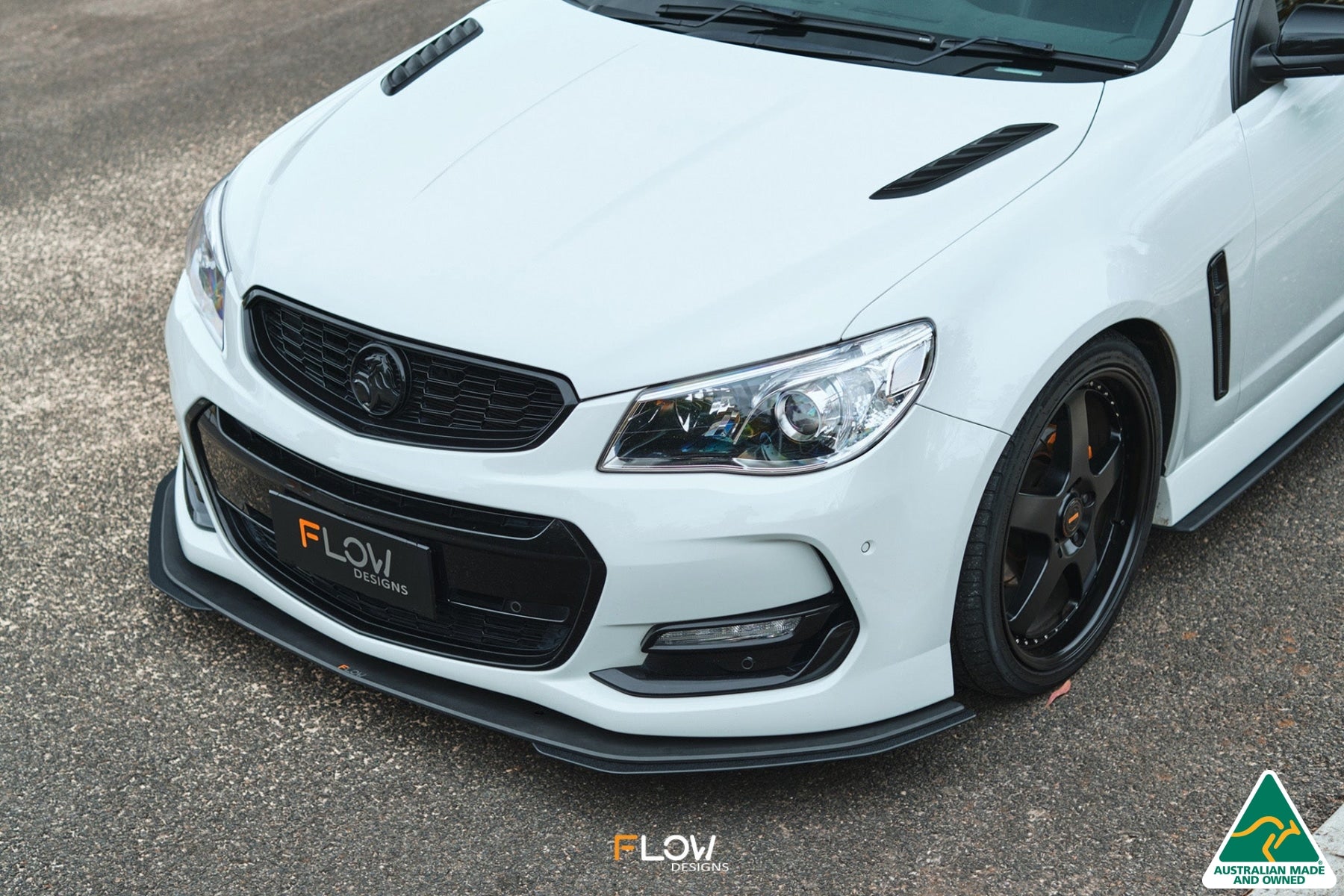 VF Commodore S2 Sedan Front Lip Splitter Extensions (Pair)