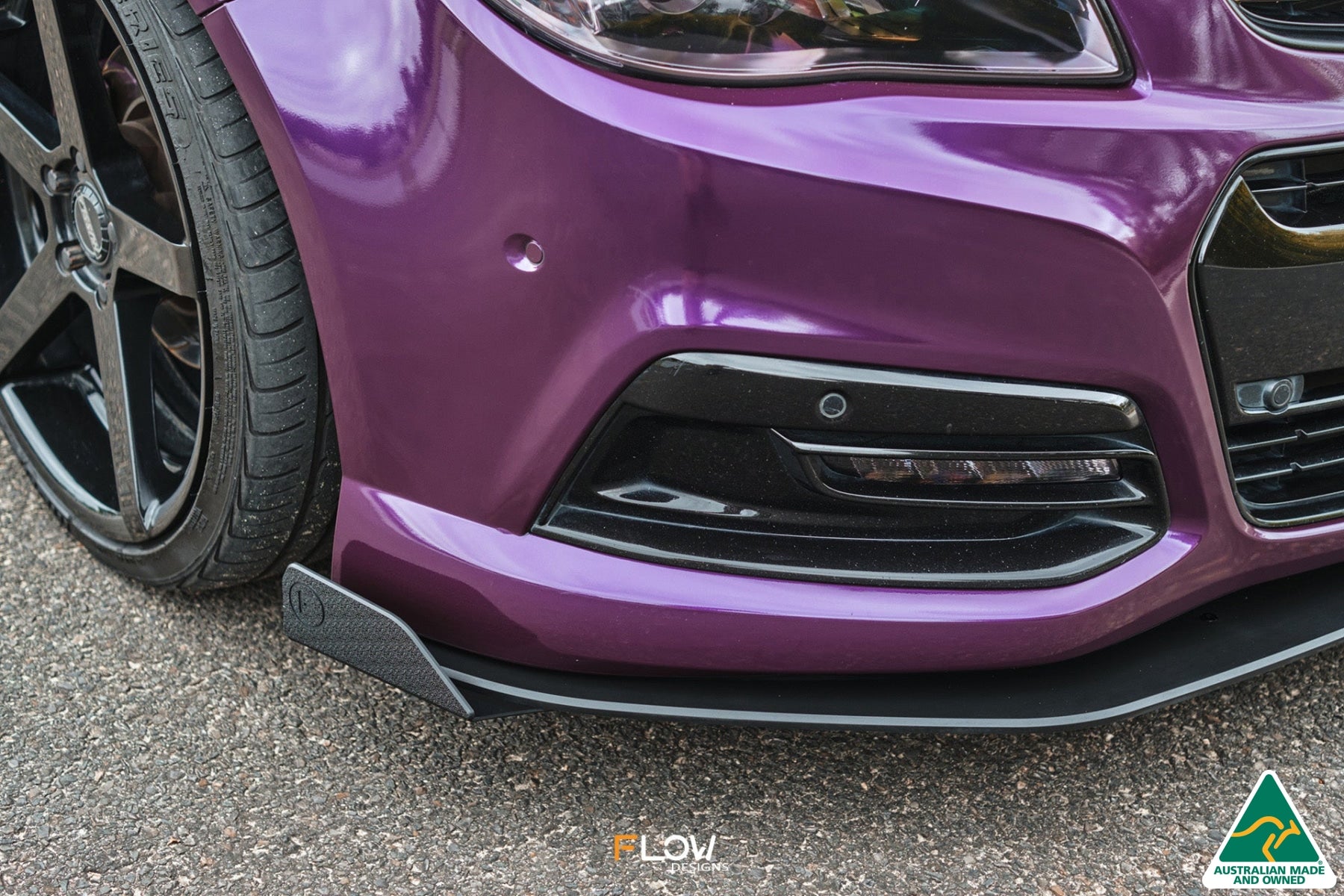 VF Commodore S1 Ute Front Lip Splitter Winglets (Pair)
