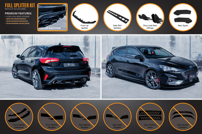 MK4 & MK4.5 Focus ST Full Lip Splitter Set