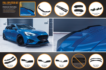 MK4 Focus ST-Line Full Lip Splitter Set