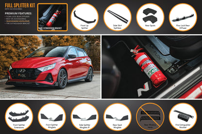 i20 N BC3 Pre-Facelift Full Lip Splitter Set