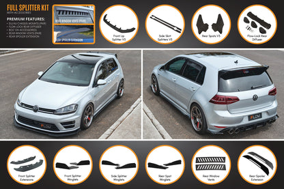 MK7 Golf R (EU/AU) Full Lip Splitter Set