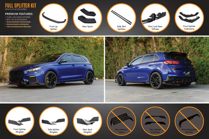 i30 N Line Hatch PD (2018-Current) Full Splitter Lip Set