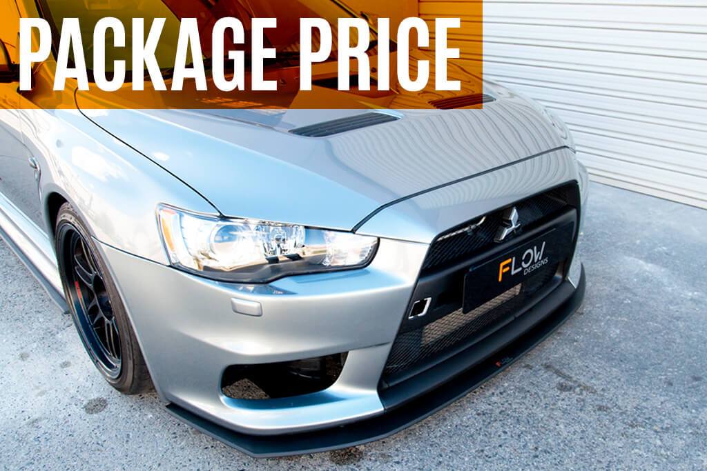 Buy Mitsubishi Evolution X Splitter Set | Flow Designs Australia