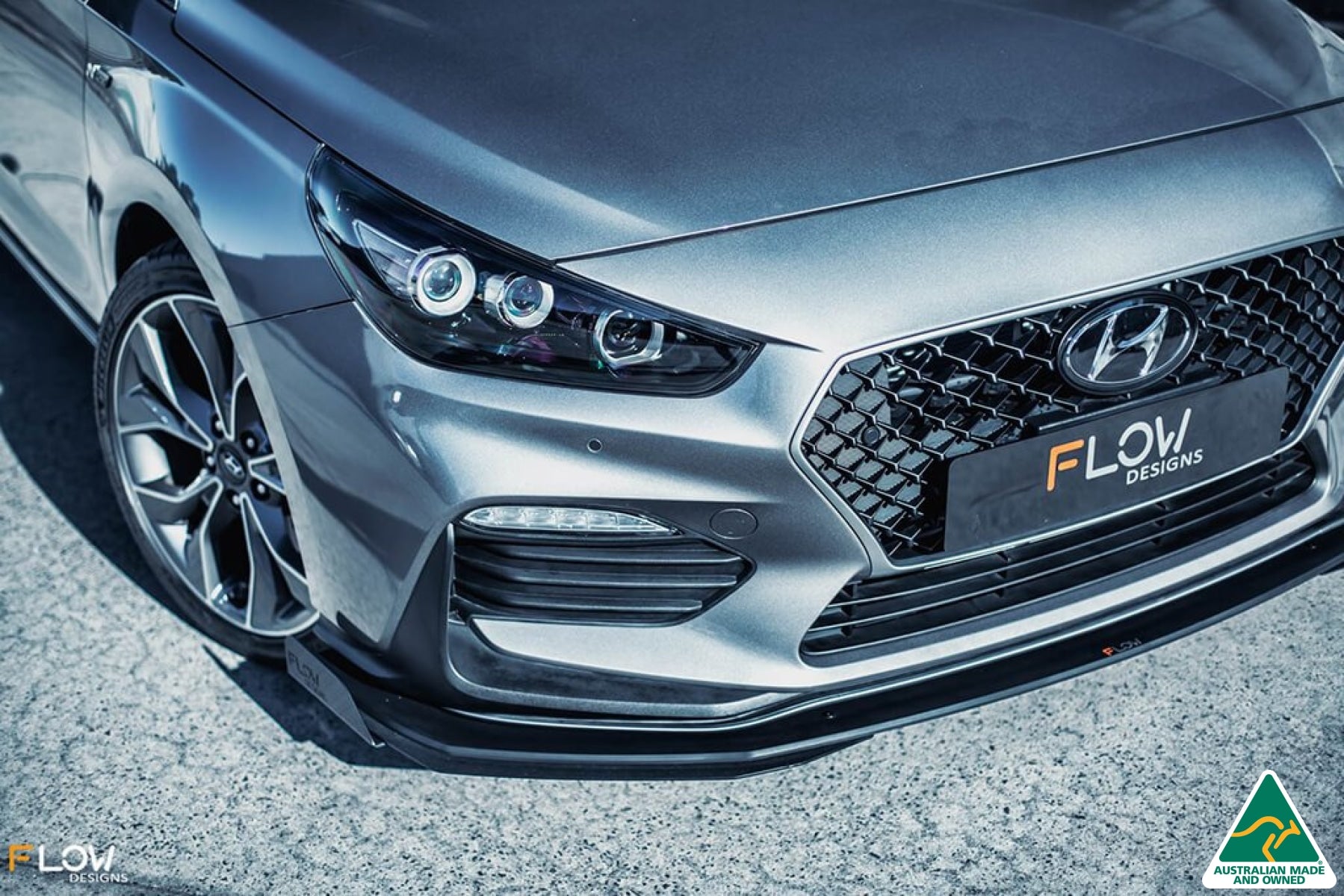 Hyundai i30 N Line Hatch Front Lip Splitter Winglets