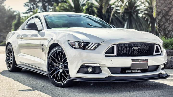 White Mustang S550 FM Front Lip/Side Splitters & Rear Diffuser